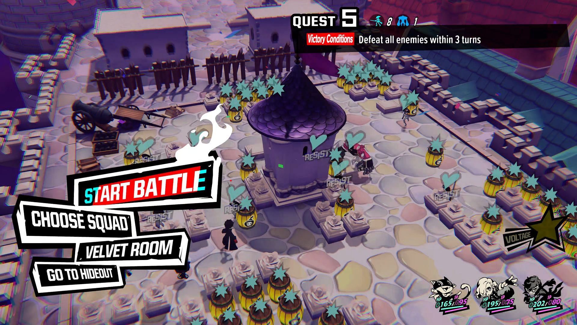 Quest 5: Operation Boom (Image via Persona 5 Tactica)